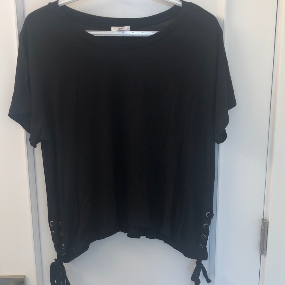 Black crop top